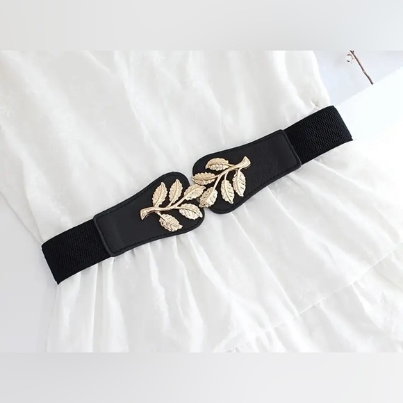 NEW-Elastic Waist Belt Black - Picture 3 of 7